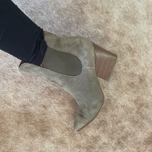 Kendall + Kylie Finley Suede Slip On Ankle Bootie